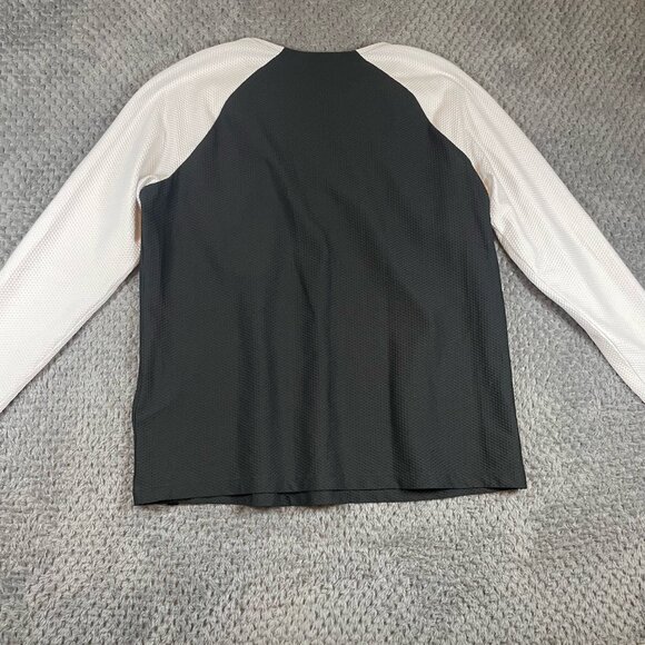 Lauren Ralph Lauren Womens Colorblock Pullover Top Size 1X Athletic Mesh 1/4 Zip - Picture 5 of 7